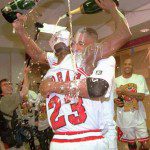 Jordan & Pippen Champagne Photo