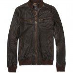 Dolce & Gabbanna Sheepskin Blend Leather Jacket