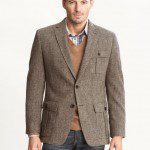 Banana Republic Wool Donegal Two-Button Blazer