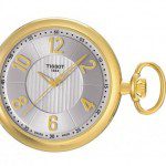 Tissot Brass Silver Mechanical Pocket Watch