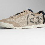 Burberry Suede Detail Canvas Sneakers