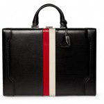 Gucci Striped Leather Briefcase