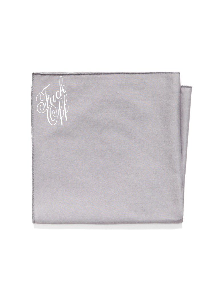 Mark McNairy Fuck Off Pocket Square Collection Mark McNairy Fuck Off Pocket Square Collection