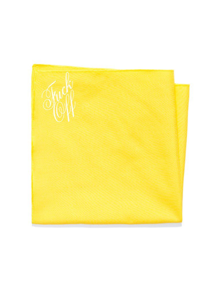 Mark McNairy Fuck Off Pocket Square Collection Mark McNairy Fuck Off Pocket Square Collection