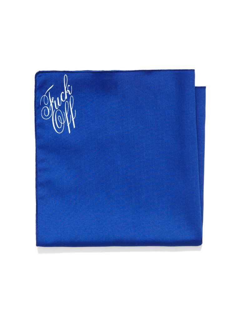 Mark McNairy Fuck Off Pocket Square Collection Mark McNairy Fuck Off Pocket Square Collection