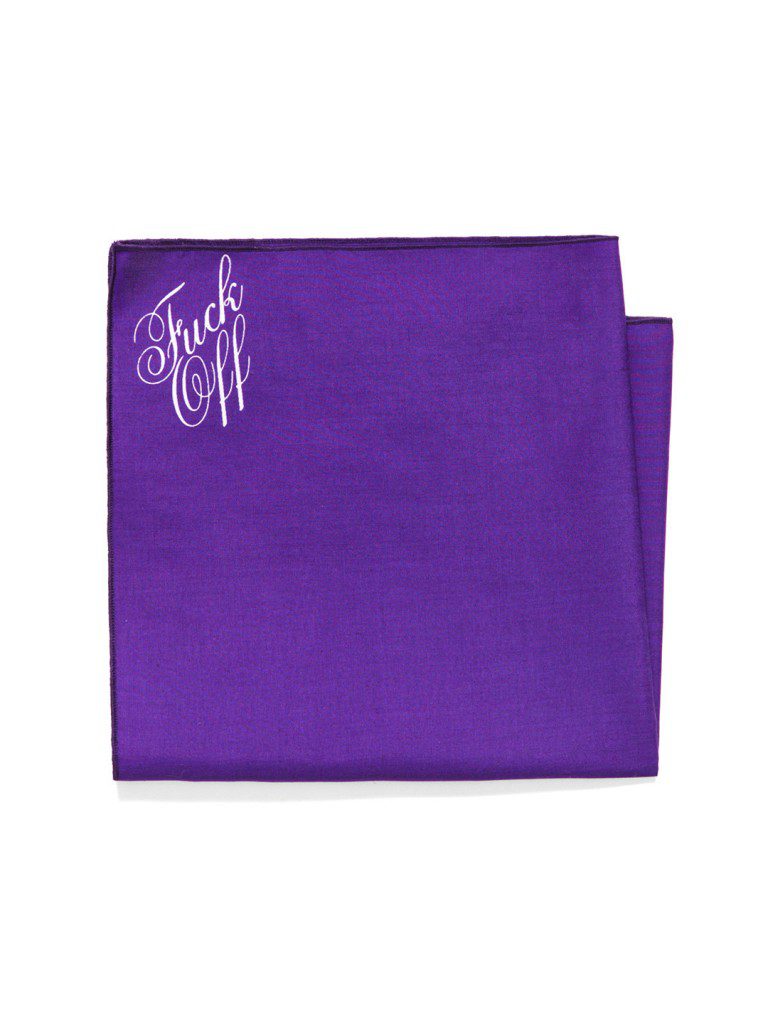 Mark McNairy Fuck Off Pocket Square Collection