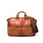 Zara Plaited Leather Briefcase