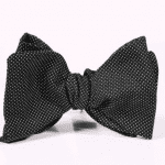 Barker Black Pin Dot Bow Tie