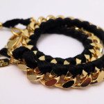 Holbrooke Noir Gold Double Wrap Bracelet
