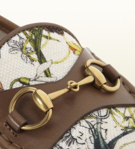 Gucci Anniversary Horsebit Loafer In Mini Flora Infinity Canvas