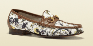 Gucci Anniversary Horsebit Loafer In Mini Flora Infinity Canvas