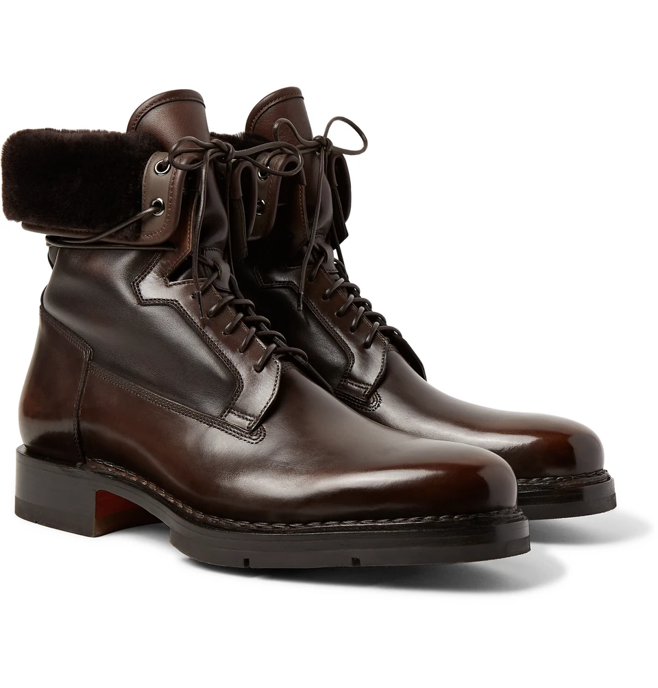 santoni winter boots