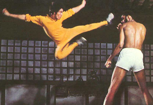 Bruce Lee Flying Kick Photo
