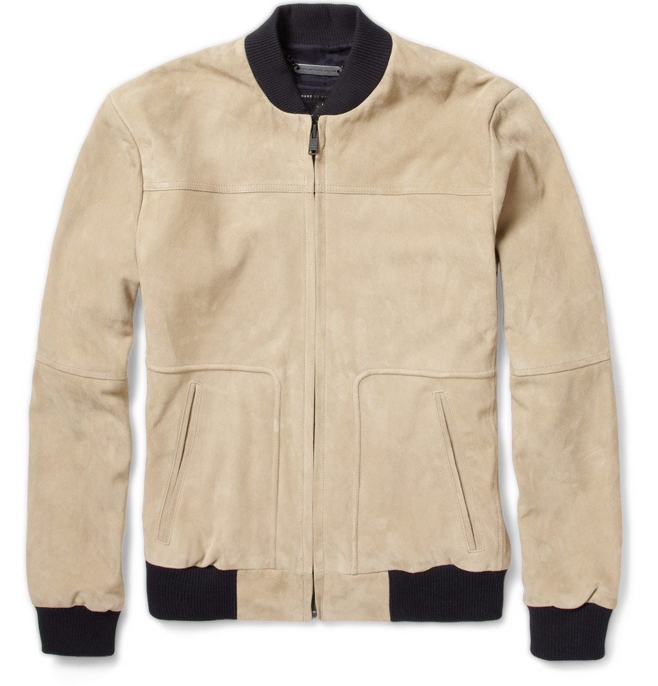 Marc By Marc Jacobs Suede Bomber Jacket