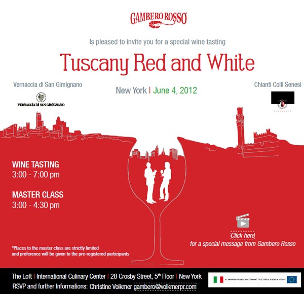 Gambero Rosso Tuscany Red & White Wine Tasting