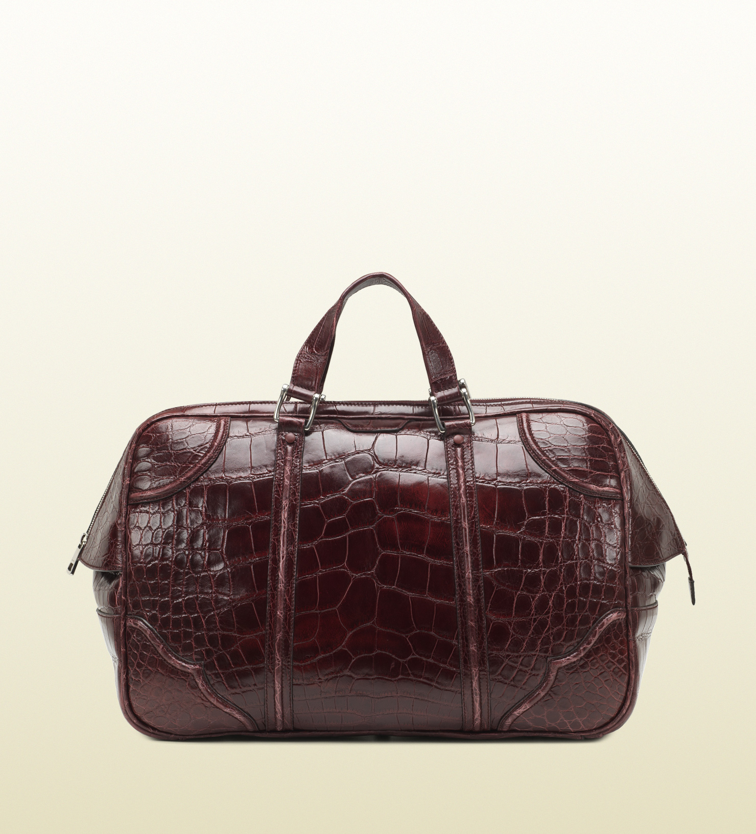 Gucci Helmut Crocodile Carry-On Men's Duffle Bag