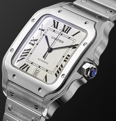 Cartier Santos 39.8mm Stainless Steel Watch - Flawless Crowns
