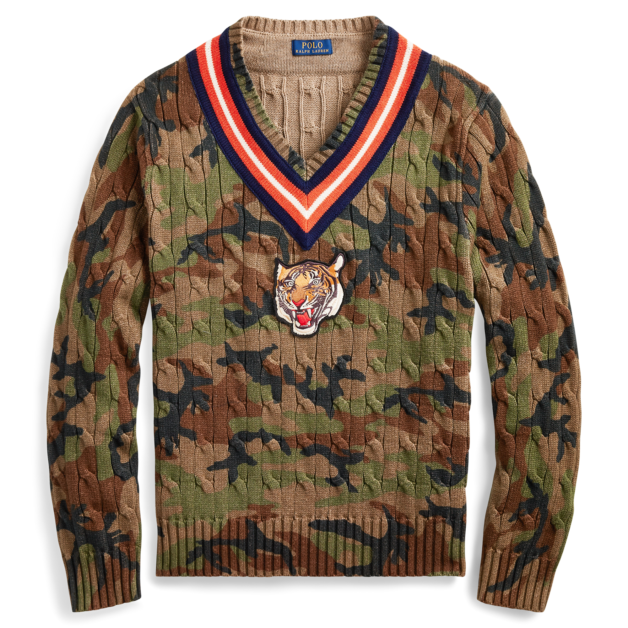 Polo Ralph Lauren Camo Cotton Cricket Sweater - Flawless Crowns