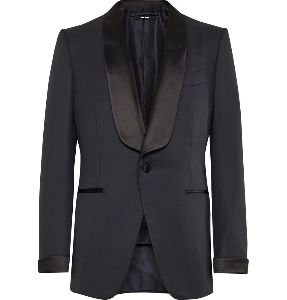 TOM FORD Midnight Blue Tuxedo Jacket - Flawless Crowns