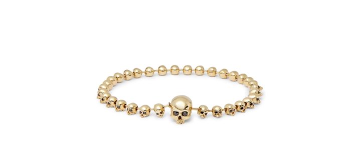 Luis Morais Diamond Skull Bracelet