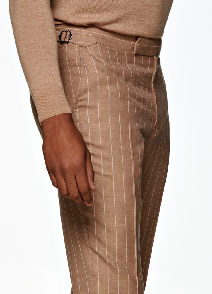SuitSupply Mid Brown Stripe Havana Suit