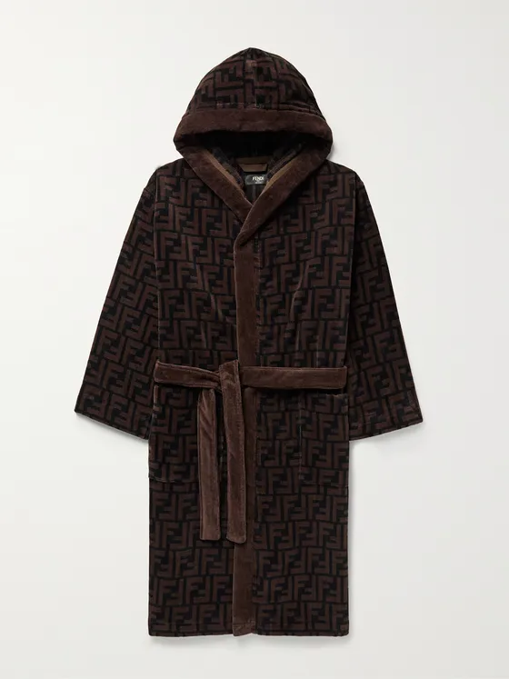 Fendi Velour Hooded Robe Flawless Crowns