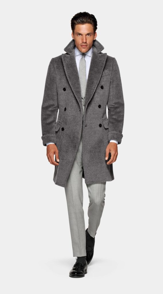 Suitsupply Mid Grey Polo Coat