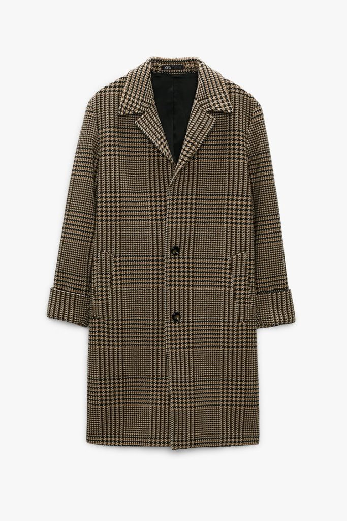Zara Man Plaid Coat