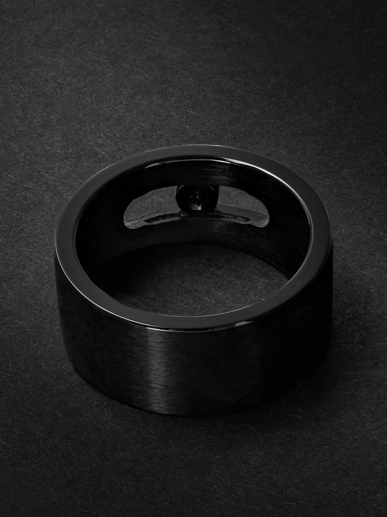 Messika Black Titanium Ring