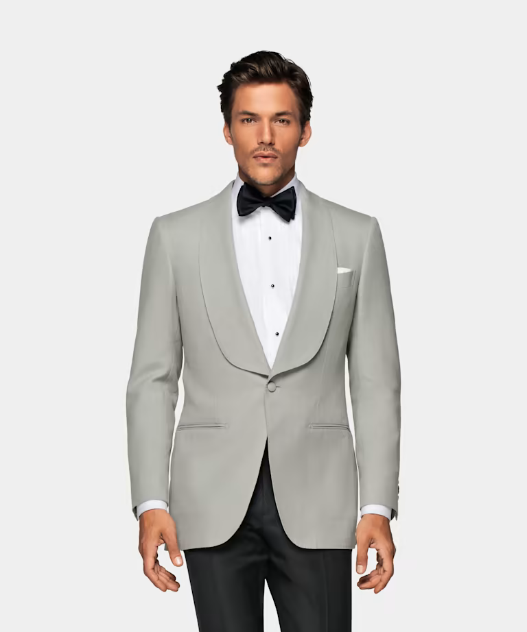 Suitsupply Light Grey Washington Tuxedo Jacket