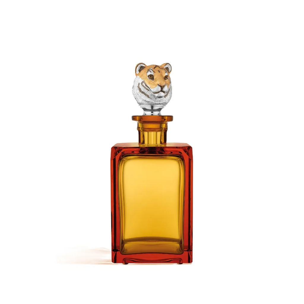 Asprey London Tiger Head Decanter