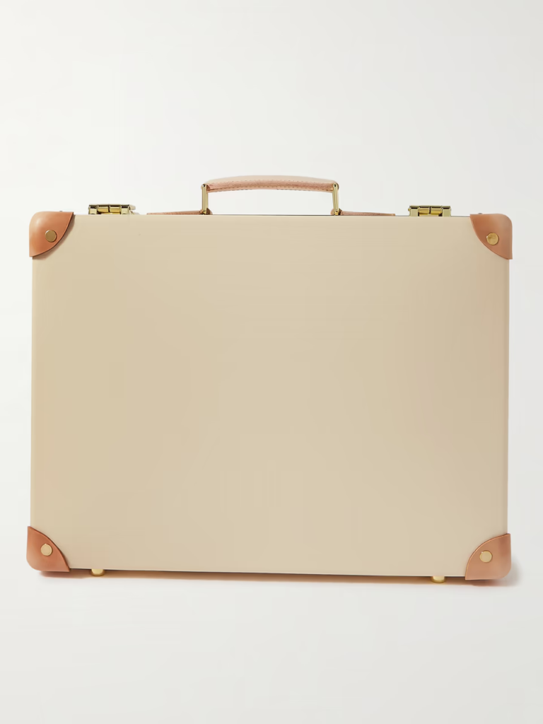 Globe-Trotter Leather-Trimmed Attaché Case