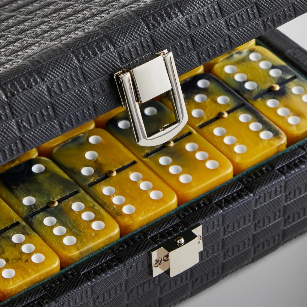 Kith Monogram Leather Domino Set