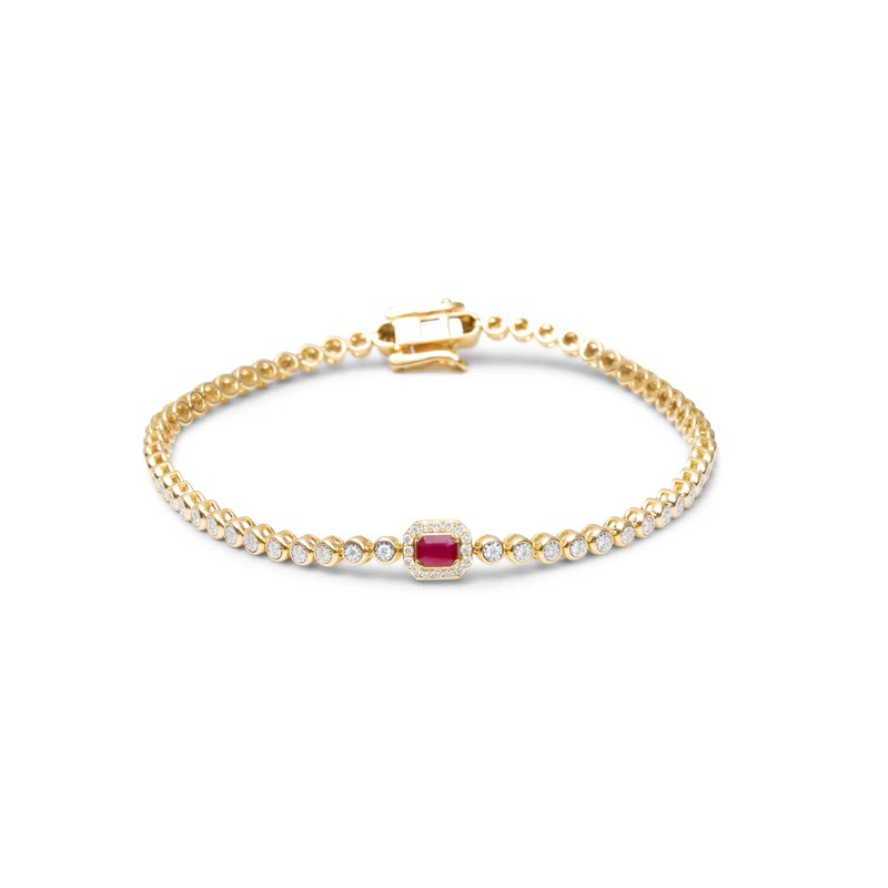 Greg Yuna Ruby Tennis Bracelet