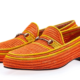 SUPERGLAMOUROUS Jadida Rafia Orange Loafers