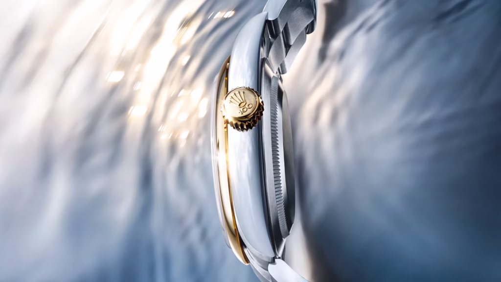 Rolex Oyster Perpetual 41 in yellow Rolesor with slate dial and 100 years anniversary details