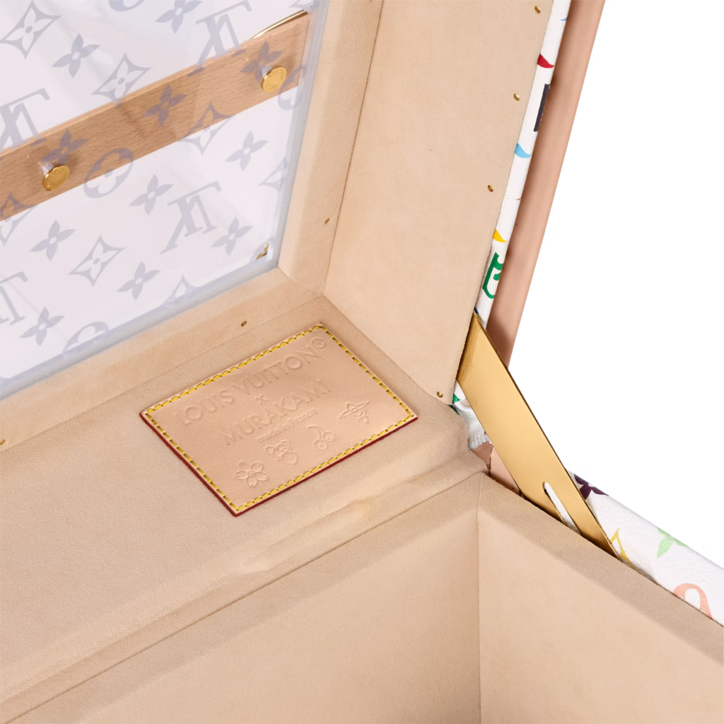 Louis Vuitton LV x TM Music Trunk in Monogram Multicolore with turntable and vinyl record storage