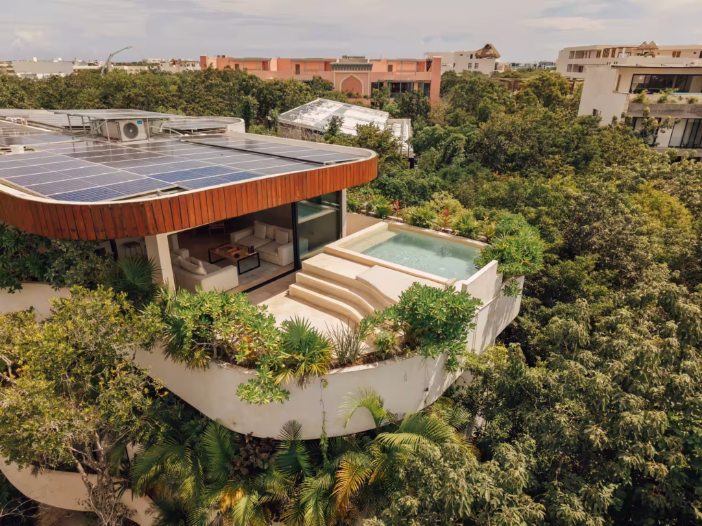 Luxury Tulum penthouse with private pool overlooking the jungle