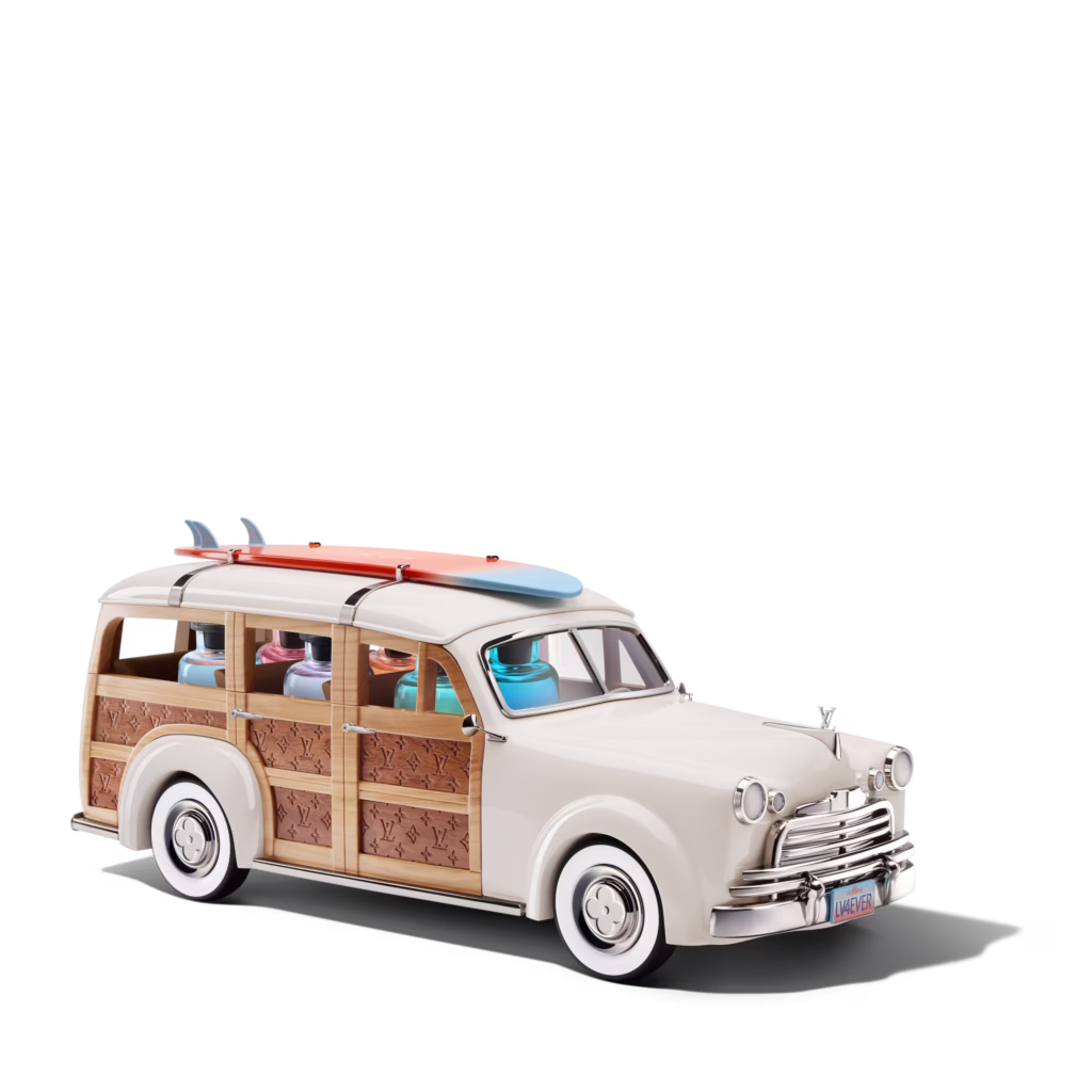Louis Vuitton Woody Wagon designed with Alex Israel for the Maison’s Cologne Perfumes collection